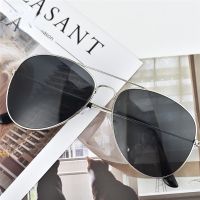 【CC】✖✈▦  Sunglasses Men Oversized Metal Luxury Brand Eyewear Female Big Shades Driving Glasses Reflective