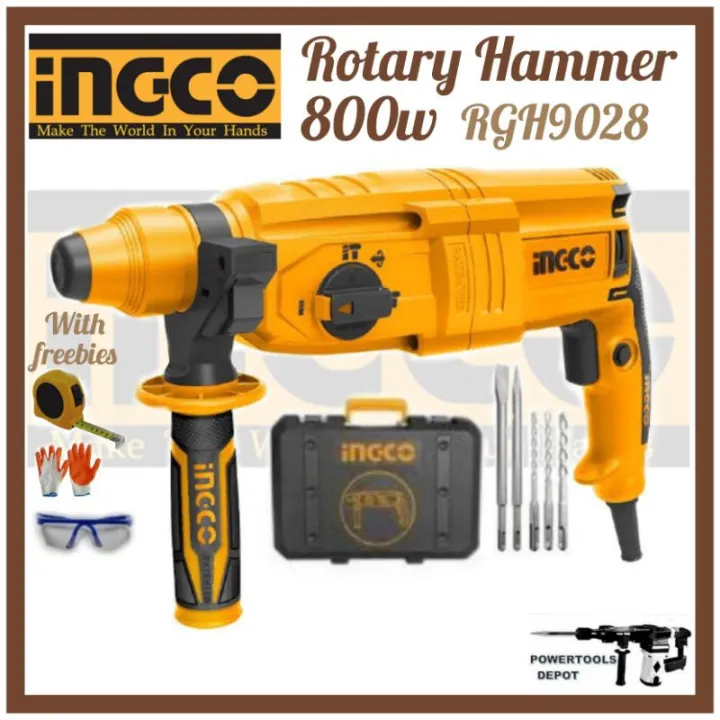 Ingco Rotary Hammer 800W RGH9028 (Plus freebies) Lazada PH