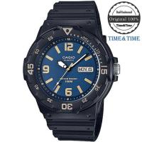 Time&amp;Time CASIO Standard นาฬิกาข้อมือผู้ชาย สีน้ำเงิน/ทอง รุ่น MRW-200H-2B3VDF