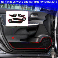 Door Inside Guard Accessories Protective Mat Protection Carpet Car Door Anti Kick Pad Sticker for Honda CR-V CR V CRV 2012-2016