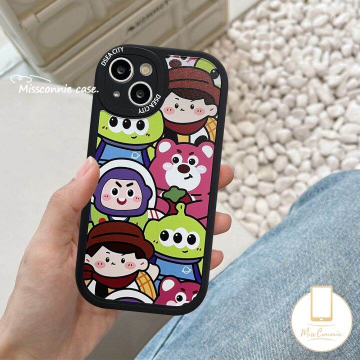 เคสโทรศัพท์มือถือ-tpu-นิ่ม-ลายการ์ตูนดิสนีย์-โดนัลด์ดั๊ก-ทอยสตอเบอร์รี่-หมีน่ารัก-สําหรับ-iphone-7plus-xr-x-7-8-6-6s-14-13-12-xs-2020