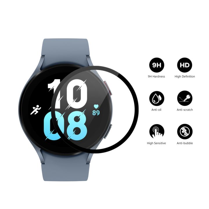 10ชิ้นสำหรับ-samsung-galaxy-watch5-44มม-enkay-9h-กระจกนิรภัยป้องกันเต็มพื้นที่ภาพยนตร์-ขายเอง