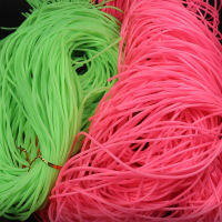 Elllv Wholesale 2mstrand Green Pink White Saltwater Rigging Material Soft Luminous Tube Elastic Silicone Rubber Tubing White