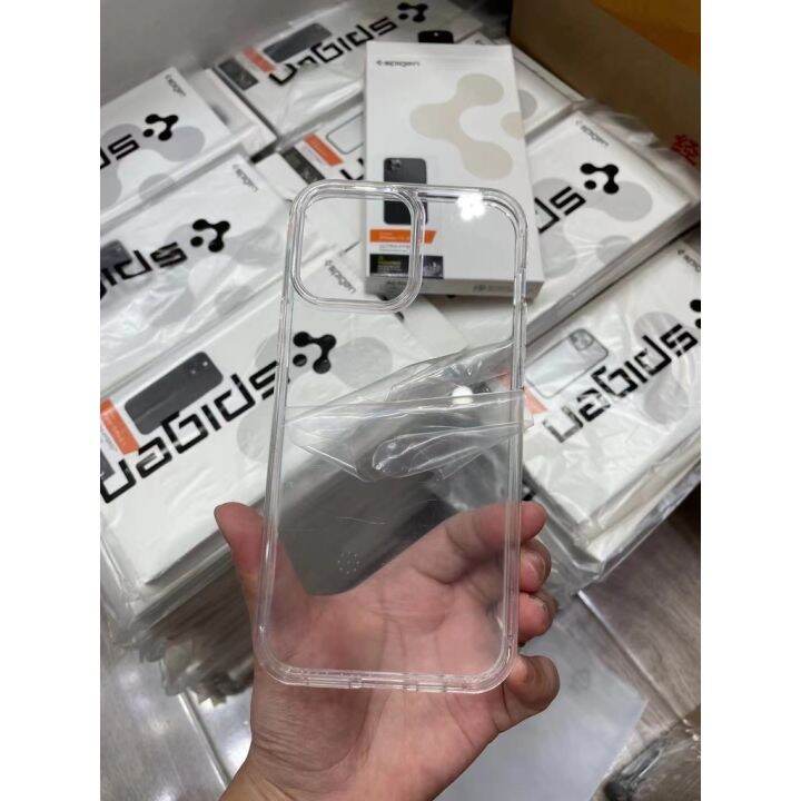 spigen-เคสแข็งแรง-magsafe-สำหรับ-iphone-14-pro-max-iphone-13-13-pro-iphone-13-pro-max-12-12-pro-iphone-12-pro-max-เคสใสป้องกันการตกกระแทกดีไซน์บางพอดีสำหรับที่ชาร์จแบบไร้สาย