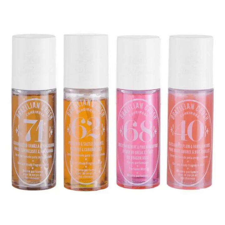 100g Fruity Body Fragrance Spray Long Duration Scent zil Crush Body Splash Perfume untuk wanita