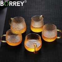 BORREY แก้วกาแฟแก้วทนความร้อนบาร์ดื่มชุดถ้วยเบียร์