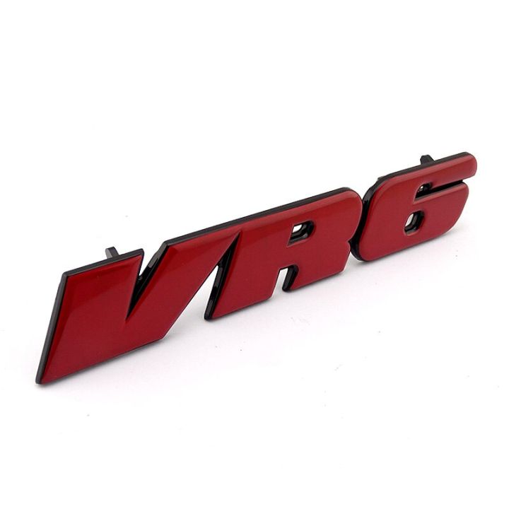 ป้าย-vr6ติด3d-ตะแกรงหน้ารถคุณภาพของแท้สีโครเมี่ยมสีแดงสัญลักษณ์ร้าน-mk3สำหรับกอล์ฟ3