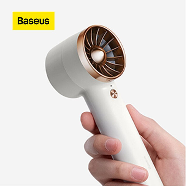 baseus-flyer-turbine-handheld-fan-พัดลมมือถือ-พัดลมขนาดเล็ก-พัดลมพกพา-พัดลมตั่งโต๊ะขนาดเล็ก