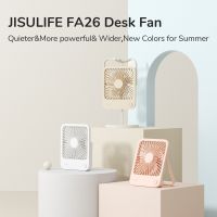 JISULIFE USB Mini Fan Portable Desktop Fan Quiet Foldable Hanging Standing Cooling Fan