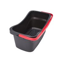 โปรโมชัน ถังซักม็อบเหลี่ยม VILEDA 11 ลิตร สีดำ/แดง SQUARE MOP BUCKET VILEDA 11L BLACK/RED  ราคาถูก เก็บเงินปลายทาง