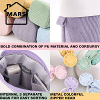 MARS ทนทานกล่องดินสอน่ารักเครื่องเขียนสำนักงานจัดระเบียบ Tas Kosmetik กระเป๋าสำหรับเด็กหญิงและเด็กชาย