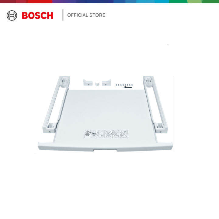 Bosch Washer & Dryer Stacking Kit with Pull Out Shelf for WQG24200SG
