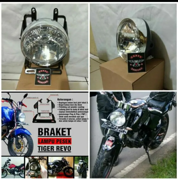Braket Lampu Pesek Tiger Revo Set Headlamp Honda Tiger Revo Lazada
