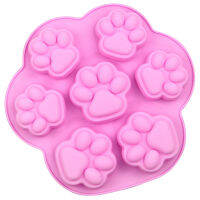 HONG Silicone Mold Lovely Paw Ice Cube Soap Fondant Decoration Silikon Shape mold