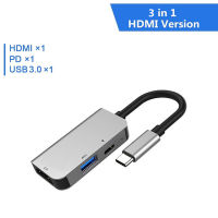 Usb C Hub Type C ไปยัง Multi Thunderbolt 3ฮับหัวแปลงสัญญาณ Hdmi ท่าเรือ Macbook Pro Pd อุปกรณ์เสริมพอร์ต Usb 3.0 Type C ฮับ