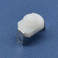 ‘；【=- White Black 100Pcs YT1208 Copper 1A 30V DC 250V AC Elbow Pins ON OFF Mini Tail Torch Flashlight Selflock Push Button Switch