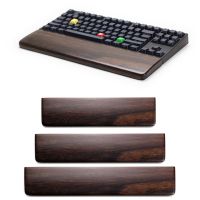 Comfortable Sandal Wood Palm Keyboard Wrist Rest Support Pad for Ergonomic Easy Typing and Pain Relief 61 87 104 Keys