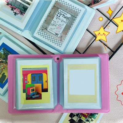 40 Sleeves 3 Inch Mini Photo Album Photo Round Hollow Photocard Holder Book Collect Cute Star Chasing Album Hand Account Book
