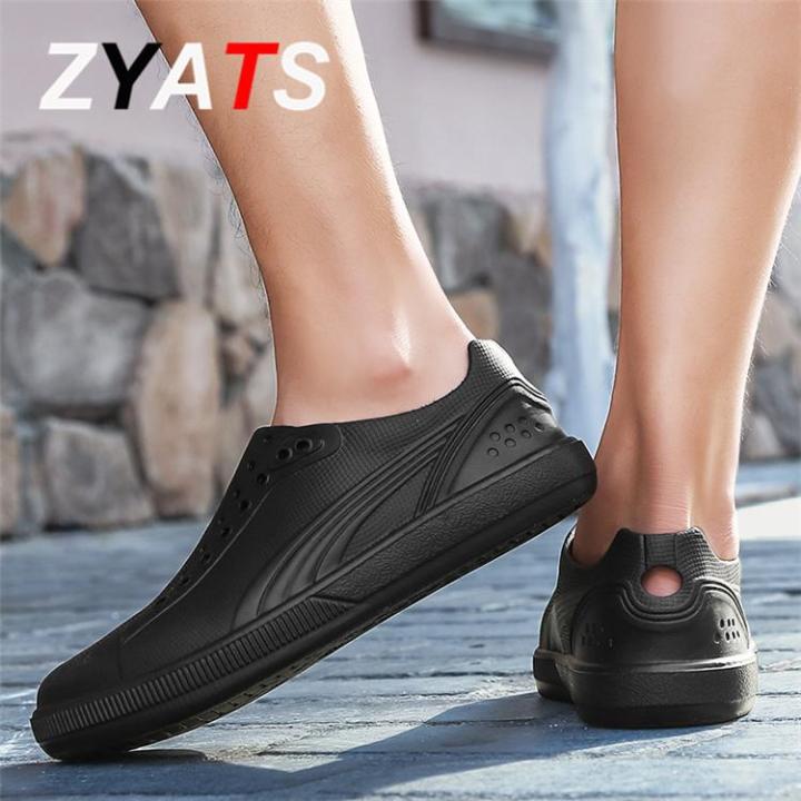zyats-รองเท้าผ้าใบสำหรับเดินชายหาด-รองเท้าแบบมีรูระบายรองเท้าแตะชายหาดสำหรับทั้งหญิงและชายกลางแจ้งใช้ได้ทั้งชายและหญิงรองเท้าแตะใส่ในสวนนุ่มนุ่มเหมาะสำหรับเดินชายหาดในฤดูร้อน