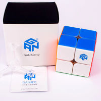 [ขายร้อน] GAN 249 V2 2x2 Cube ความเร็ว stickerless ปริศนา Cube เรียบ Cube ปริศนาของเล่นการศึกษาสำหรับเด็ก Children823