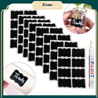 EILEEN 96pcs/set ครัว เครื่องเทศ ขวดแยม ปากกามาร์กเกอร์ ป้ายกระดานดำ แท็กขวด สติ๊กเกอร์ฉลาก