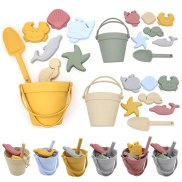 8Pcs Summer Toys Kids Soft Silicone Sandbox Set Toy Send Children Beach