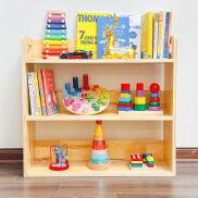 Kệ Đựng Truyện Đồ Chơi Vật Dụng Cho Bé Bằng Gỗ Thông Benrikids Hàng Việt