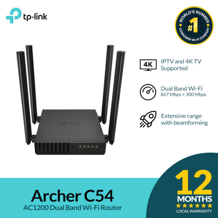 Tp-Link Archer C54 AC1200 Dual Band Wi-Fi Router / IPTV and 4K TV ...