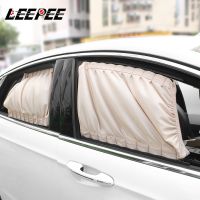 Universal Car Curtain Auto Windows Curtain Car Side Window Sunshade Curtains Sun Visor Blinds Cover 2pcs/Set Aluminum Alloy