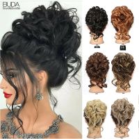 Synthetic Chignon Topknot Wig Resistant Elastic Band Curly Hair Donuts Extensions Accessory Buns piece