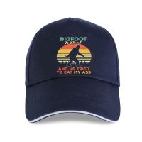 [Fine Jewelry] Bigfoot IsAnd เขาพยายามที่จะกินผู้ชายตูดของฉัน39;S S-3Xl UsCotton หมวกเบสบอลแฟชั่น