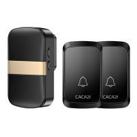 CACAZI Wireless Doorbell 36แหวน4ปุ่มกันน้ำ300M รีโมทคอนล Led Light Home A10 Smart Doorbell US EU UK Plug