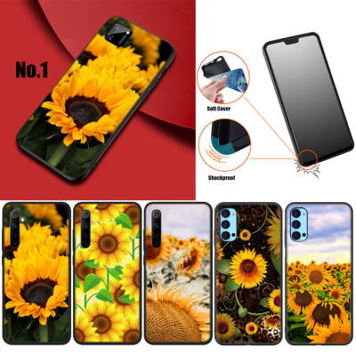 TTL22 Flower Sunflower อ่อนนุ่ม High Quality ซิลิโคน TPU Phone เคสโทรศัพท์ ปก หรับ Realme XT X2 A5 2 3 5 5S 5i 6 6i 7 7i 8 8S 8i 9 9i Pro Plus X Lite