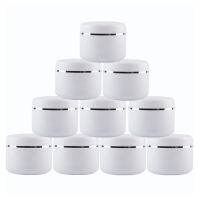 10pcs White Jar 10/20/30/50/100/150/250g Refillable Make-up Cosmetic Container Empty Face Cream Lip Balm Lotion Storage Pot Case Travel Size Bottles C