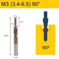 【☄New Arrival☄】 natuidao13965 M3/4/5/6/8/10/12 Hss เหล็กโคบอลต์2หัวสว่านบิตเจาะซิงค์เคาน์เตอร์โลหะบิต90 °/180 ° หลุมกรวยสกรูเจาะการติดตั้งสลัด