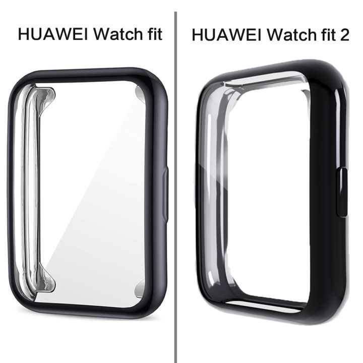 protector-for-huawei-watch-fit-2-case-smartwatch-plated-accessories-tpu-bumper-all-around-screen-huawei-watch-fit-new-cover
