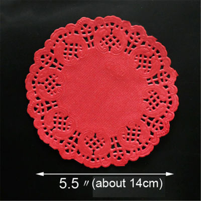 100pcs/lot Bottom Paper Round Lace Paper Wedding Supplies Lace Paper Biscuit Decoration Oil Absorbing Paper