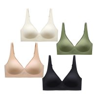 【jw】♕ஐ♝  Seamless Bras for Push Up Brasiere Deep V Bralette Female Thin Invisible