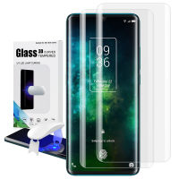 Screen Protector With Fingerprint Unlock For TCL 10 Pro UV Glass Film Full Cover For TCL 10 Pro Tempered Glass Clear TPU Case