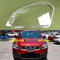 สำหรับ Nissan Qashqai 2008-2015ฝาครอบไฟหน้าโปร่งใสโคมไฟ Shade ไฟหน้า Shell Lampshade Plexiglass เปลี่ยนเลนส์เดิม