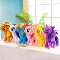 【YF】 New 20CM My Little Pony Plush Toys Cute Cartoon Anime Stuffed Animals Twilight Sparkle Equestria Model Doll Toy Childrens Gift