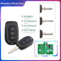 Smart Remote Key 433MHz PCF7961M Chip For Renault Sandero Dacia Logan Lodgy Master3 Clio4 Trafic Duster Kwid Scenic Dokker