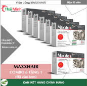 HCMCOMBO 7 HỘP MAXXHAIR 30 viên Đã cào tem - Giảm rụng tóc kích thích mọc
