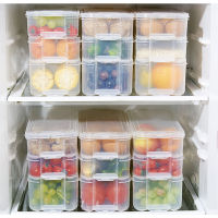 Plastic Storage Bins Refrigerator Storage Box Food Storage Containers with Lid for Kitchen Fridge Cabinet Freezer Desk Organizer