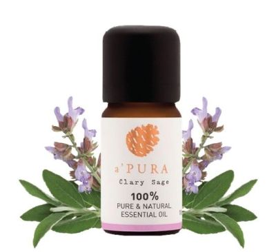 aPURA น้ำมันหอมระเหยแท้ 100%  กลิ่นแครี่ เสจ Clary Sage 100% Pure Essential Oil (10ml)