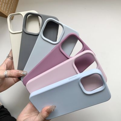 【LZ】 For iPhone 14 13 12 Pro Max Case Luxury Liquid Silicone Phone Case for iPhone 11 Pro Max X XR 7 8 14 Plus Camera Protection Case