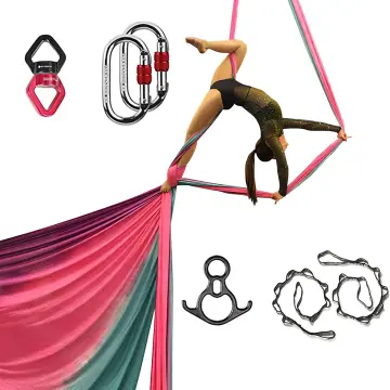 Yoga Swing Hammock Trapeze Sling Aerial Silk Set Anti-gravity