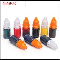 8JIA8HAO 8ml 9 Color สีสัน มีประโยชน์ อุปกรณ์สำนักงานโรงเรียน Inkpad น้ำมัน หมึกเติมแฟลช ซีลไวแสง เครื่องปั๊ม สมุดภาพ