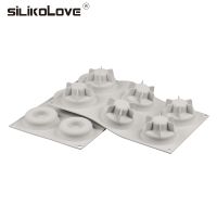 Hot Selling SILIKOLOVE 6 Cavity Circular Mousse Cake Mold Silicone Molds For Baking Desserts Round Ring Baking Mold