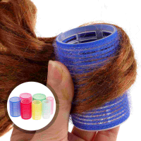 ลูกกลิ้งผม Self Curlers Grip Roller Curler Bangs จัดแต่งทรงผม Bang Adhesive Curling Holding Hairdressing เครื่องมือ Volume ชุดพลาสติก